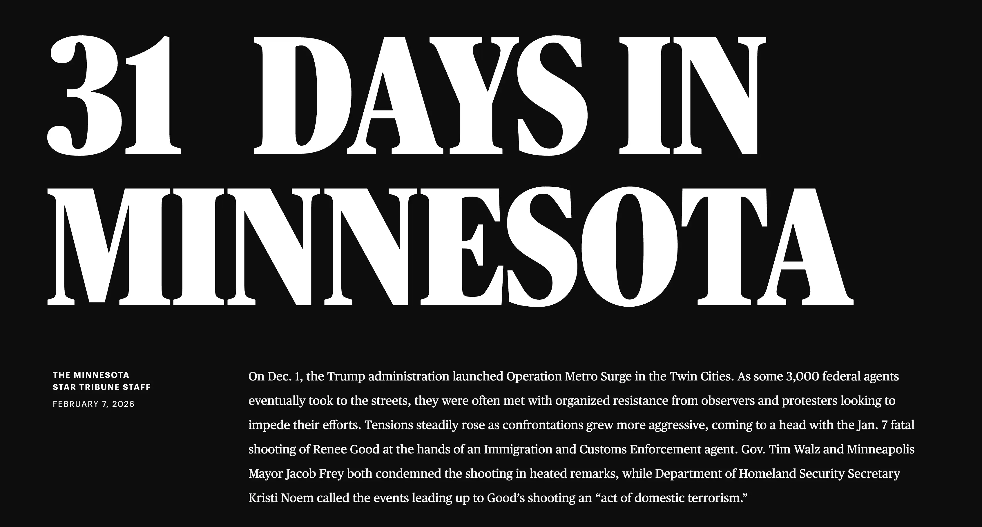 A state on edge: What the last 31 days have looked like in Minnesota